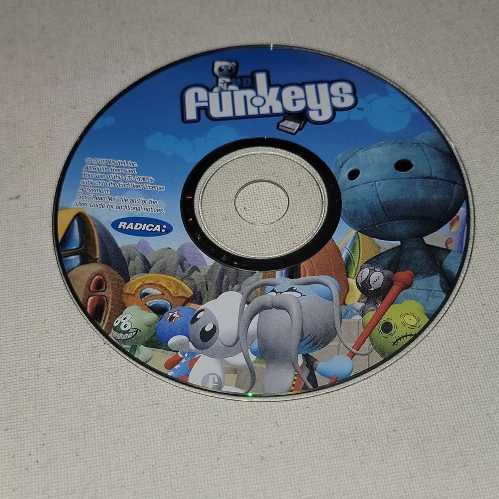 ☆ UB Funkeys Radica PC Game Lot 1 Hubs 3 Characters Game Disc 2007 Mattel ☆